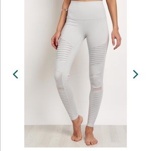 ALO High Waist Moto Legging Dove Grey M
